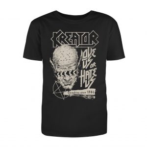 Kreator · Love us or hate us · Camiseta