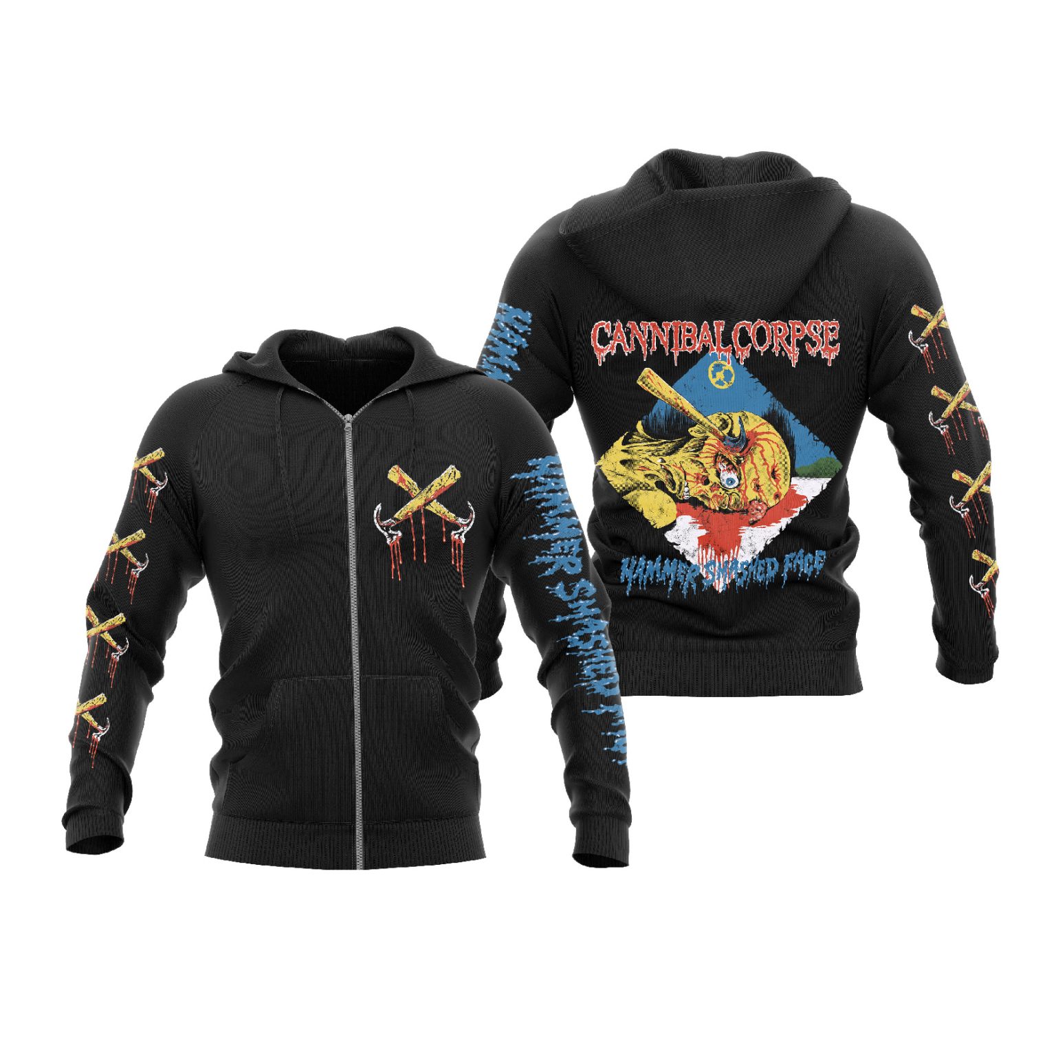 T-shirt Cannibal Corpse Homme – Noir, 100% Coton, Tailles S à 5XL – Neuf Avec étiquettes, Fan De Métal !